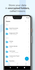 اسکرین شات برنامه Tresorit 3
