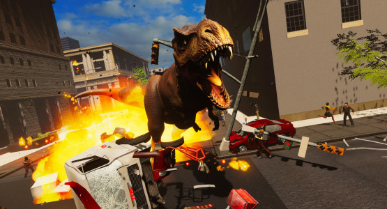 اسکرین شات 3 بازی T-rex Simulator Dinosaur Games