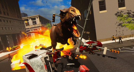 اسکرین شات بازی T-rex Simulator Dinosaur Games 3