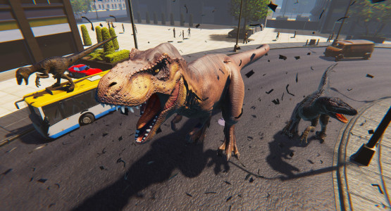 اسکرین شات بازی T-rex Simulator Dinosaur Games 2