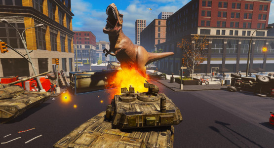 اسکرین شات بازی T-rex Simulator Dinosaur Games 5