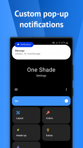 اسکرین شات برنامه One Shade: Custom Notification 7