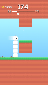 اسکرین شات بازی Square Bird - Flappy Chicken 1