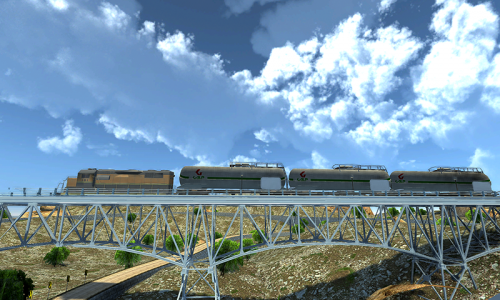 اسکرین شات برنامه Oil Tanker Train Driving Sim 4