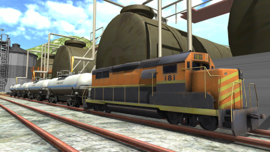 اسکرین شات برنامه Oil Tanker Train Driving Sim : Cargo Train Uphill 6