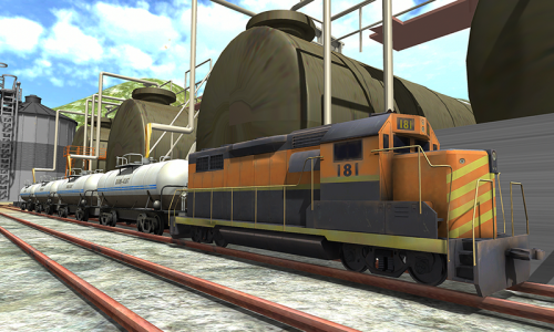 اسکرین شات برنامه Oil Tanker Train Driving Sim 1