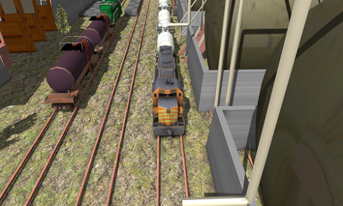 اسکرین شات برنامه Oil Tanker Train Driving Sim : Cargo Train Uphill 3
