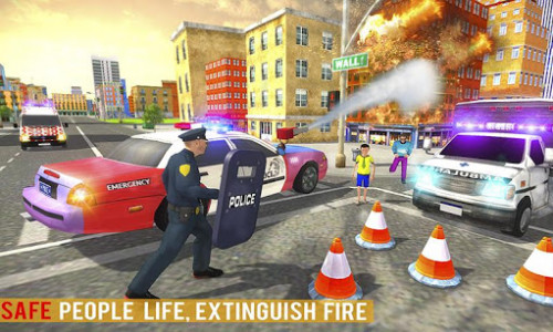 اسکرین شات بازی City police Emergency Hero Rescue 2