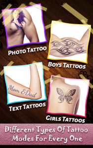 اسکرین شات برنامه Tattoo my photo maker 5