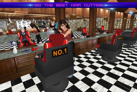 اسکرین شات بازی Virtual Barber Girl: Hair Saloon 2