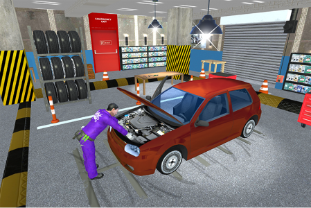 اسکرین شات بازی Car Mechanic Robot Workshop 1