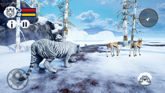 اسکرین شات 3 بازی Snow Tiger Game Family Survive