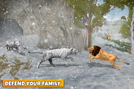 اسکرین شات بازی Snow Tiger Game Family Survive 4