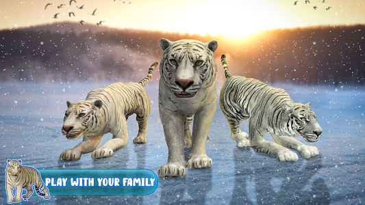 اسکرین شات 4 بازی Snow Tiger Game Family Survive