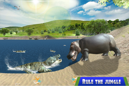اسکرین شات برنامه Wild Hippo Beach Simulator 2