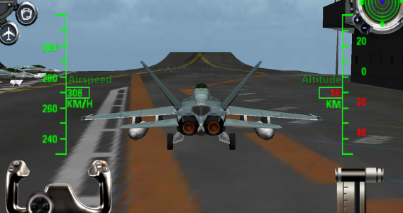 اسکرین شات بازی F18 3D Fighter Jet Simulator 1