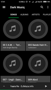 اسکرین شات برنامه Dark Music Player ♫ 1