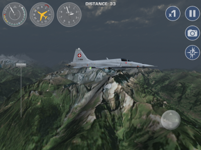 اسکرین شات بازی Airplane Fly the Swiss Alps 2