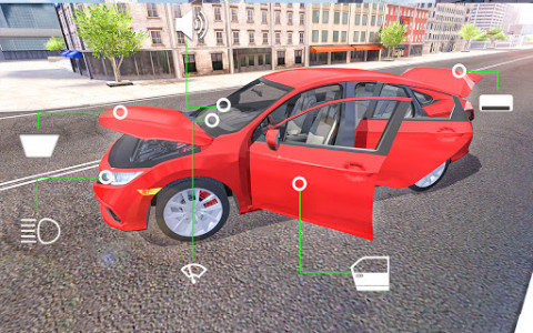 اسکرین شات برنامه City Car Simulator 2020: Civic Driving 1