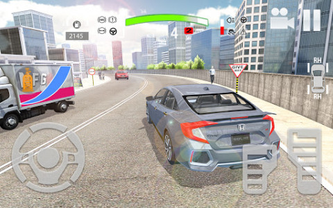 اسکرین شات برنامه City Car Simulator 2020: Civic Driving 3