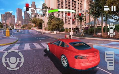 اسکرین شات بازی Electric Car Simulator 2021: City Driving Model X 2