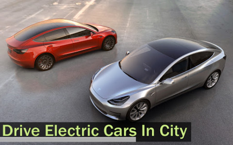 اسکرین شات بازی Electric Car Simulator 2021: City Driving Model X 5