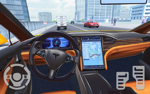اسکرین شات بازی Electric Car Simulator 2021: City Driving Model X 1