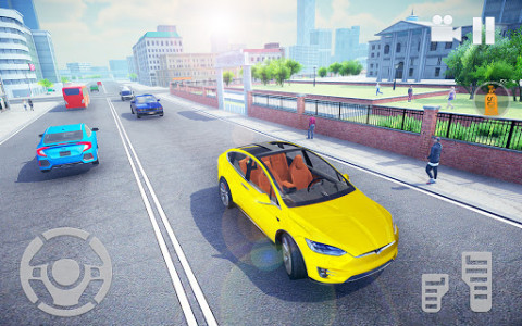اسکرین شات بازی Electric Car Simulator 2021: City Driving Model X 3