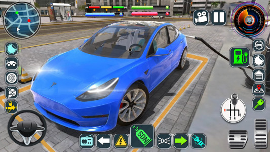 اسکرین شات بازی Electric Car Game Simulator 4