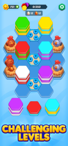 اسکرین شات 3 بازی HexaGo - Sorting Puzzle