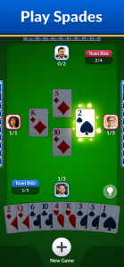 اسکرین شات 1 بازی Spades - Classic Cards