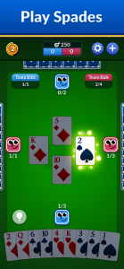اسکرین شات 1 بازی Spades - Classic Cards