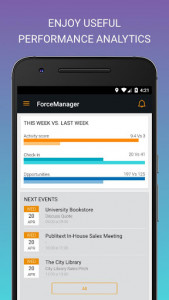 اسکرین شات برنامه ForceManager mobile CRM 4