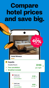 اسکرین شات 1 برنامه trivago: Compare hotel prices