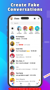 اسکرین شات برنامه Fake Chat - Messenger Prank 1