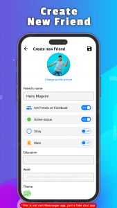 اسکرین شات برنامه Fake Chat - Messenger Prank 4