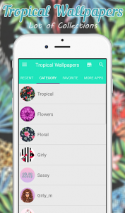 اسکرین شات برنامه Tropical Wallpaper 3