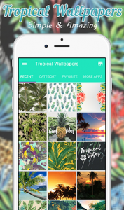 اسکرین شات برنامه Tropical Wallpaper 1