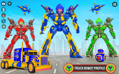 اسکرین شات برنامه Police Truck Robot Transforms 1