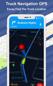 اسکرین شات برنامه Truck GPS – Navigation, Directions, Route Finder 3