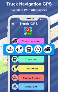 اسکرین شات برنامه Truck GPS – Navigation, Directions, Route Finder 2