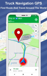 اسکرین شات برنامه Truck GPS – Navigation, Directions, Route Finder 4
