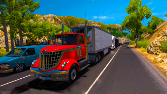 اسکرین شات بازی 3D Truck Traffic Simulator Real 4