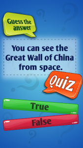 اسکرین شات بازی True Or False Fun General Knowledge Quiz Game App 2