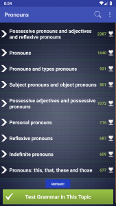 اسکرین شات 4 برنامه English Grammar in Use & Test