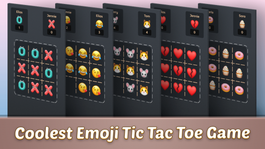 اسکرین شات بازی Tic Tac Toe Emoji 1