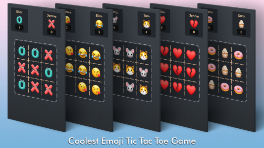 اسکرین شات بازی Tic Tac Toe Emoji 1
