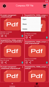 اسکرین شات برنامه Compress PDF - PDF Compressor 3