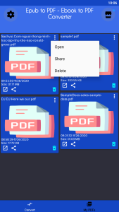 اسکرین شات 3 برنامه Ebook Converter - Epub to pdf