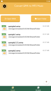 اسکرین شات 1 برنامه Convert WMA to MP3 file